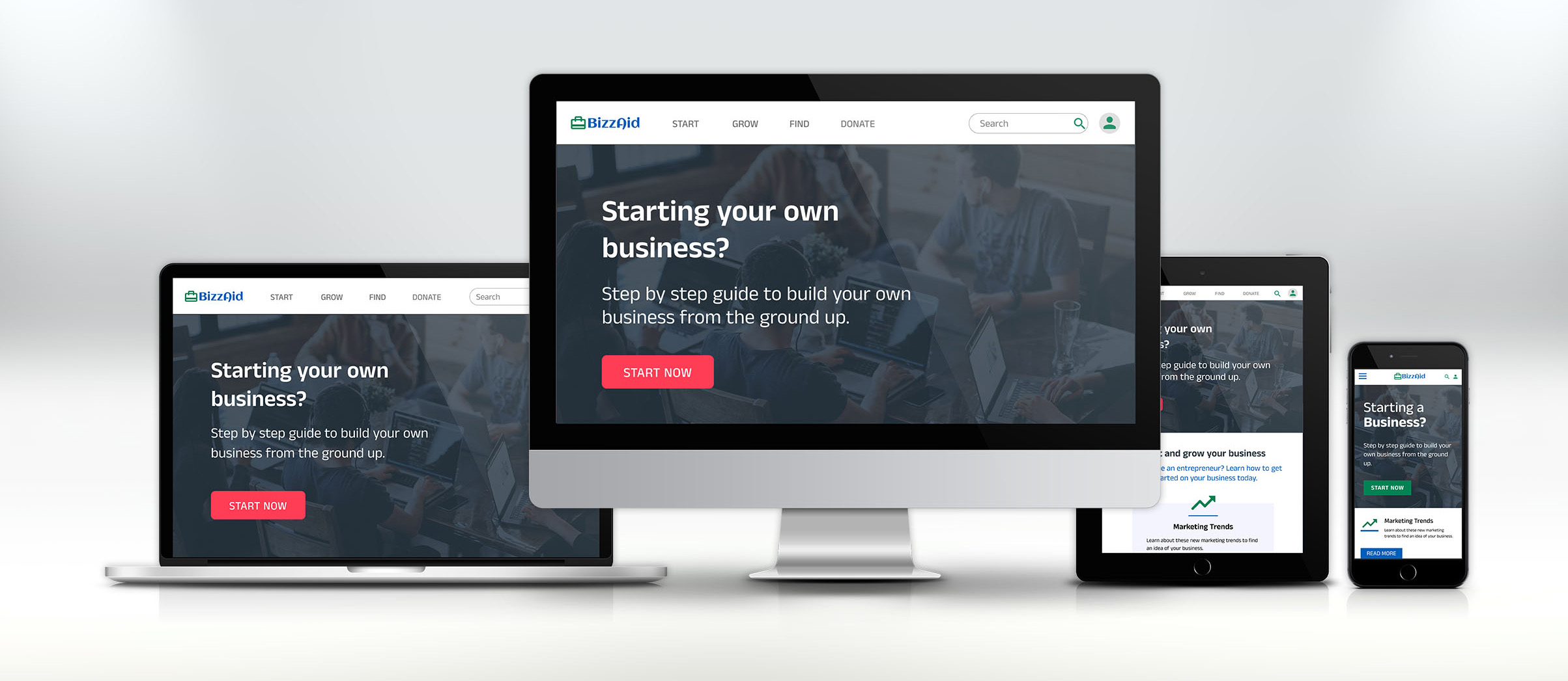 Razakar volunteering app mockup
